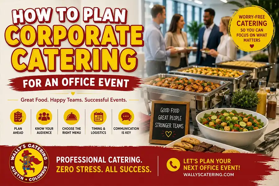 How to Plan Corporate Catering for an Office Event by Wally’s Catering
